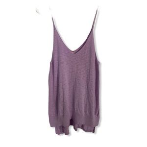 Free People Lavender Sweater Tank Top